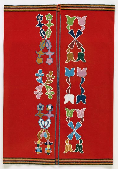 Kvindetæppe, Omaha, ca. 1885 af American School